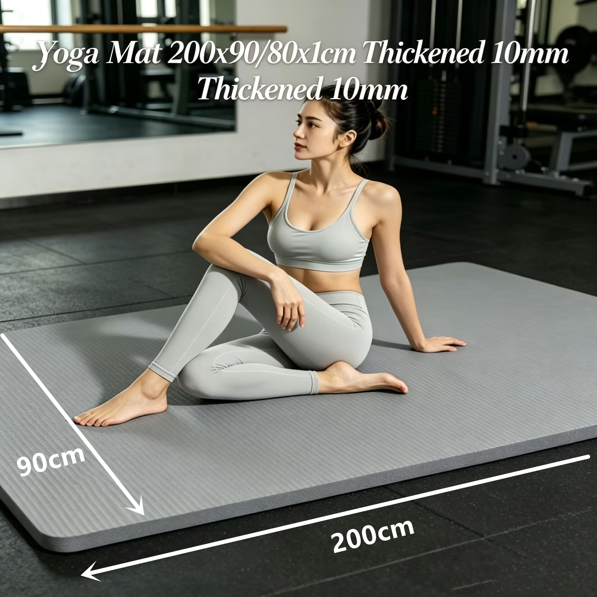 Pilates Yoga For Beginners - 10MM Extra Thick Outdoor 200cmX90/80cm Yoga