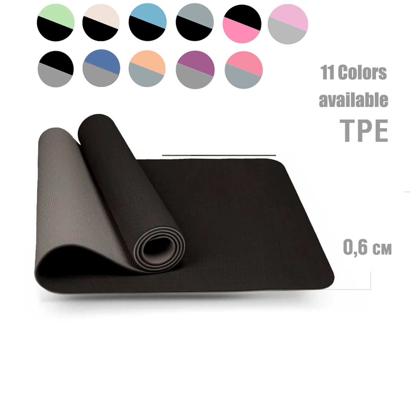 Pilates Yoga For Beginners - Yoga Mat,Double-Sided Non Slip Eco Friendly