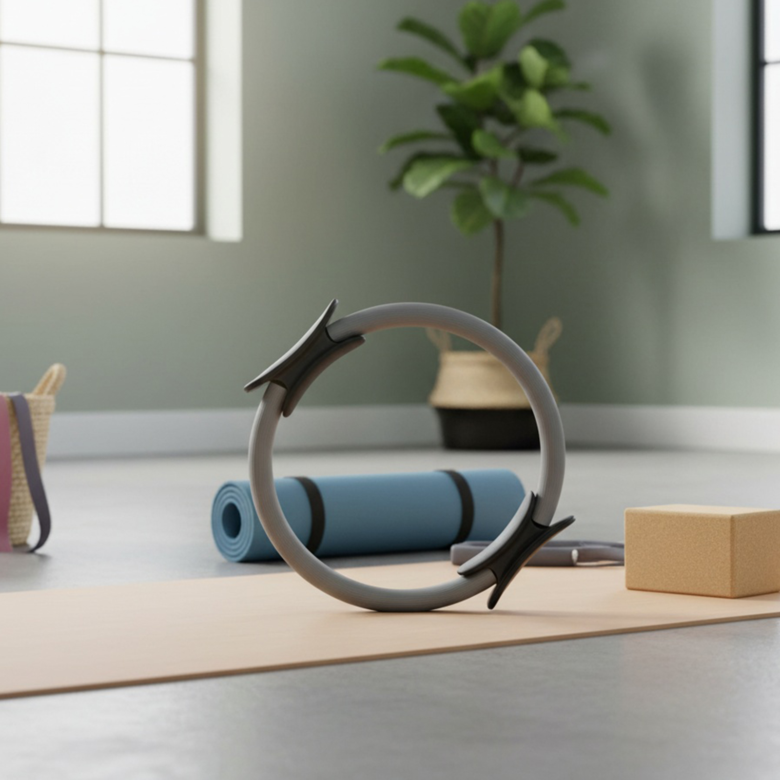 Pilates Yoga Core - Pilates Ring Fitness Ring with Non