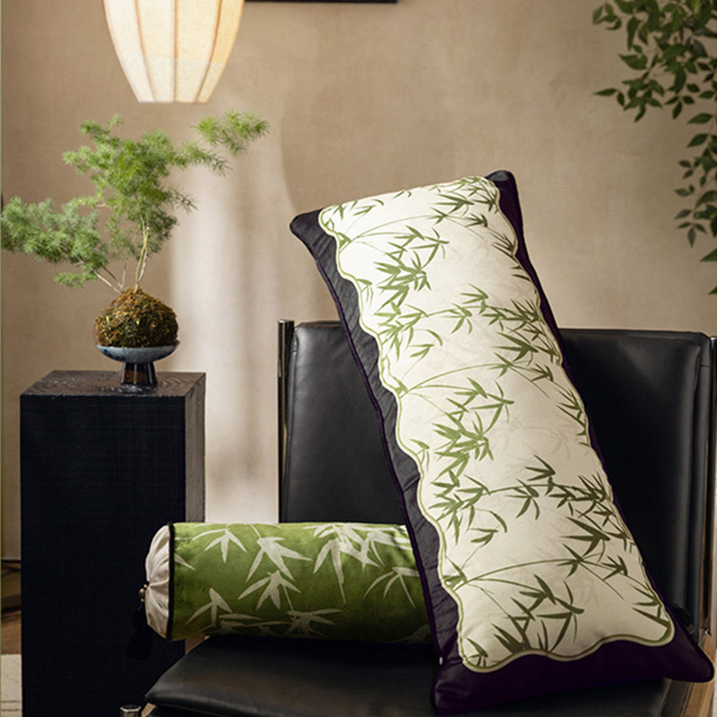 Bolster Cushion Round - Chinese Decorative Bolster Pillow Neck Roll
