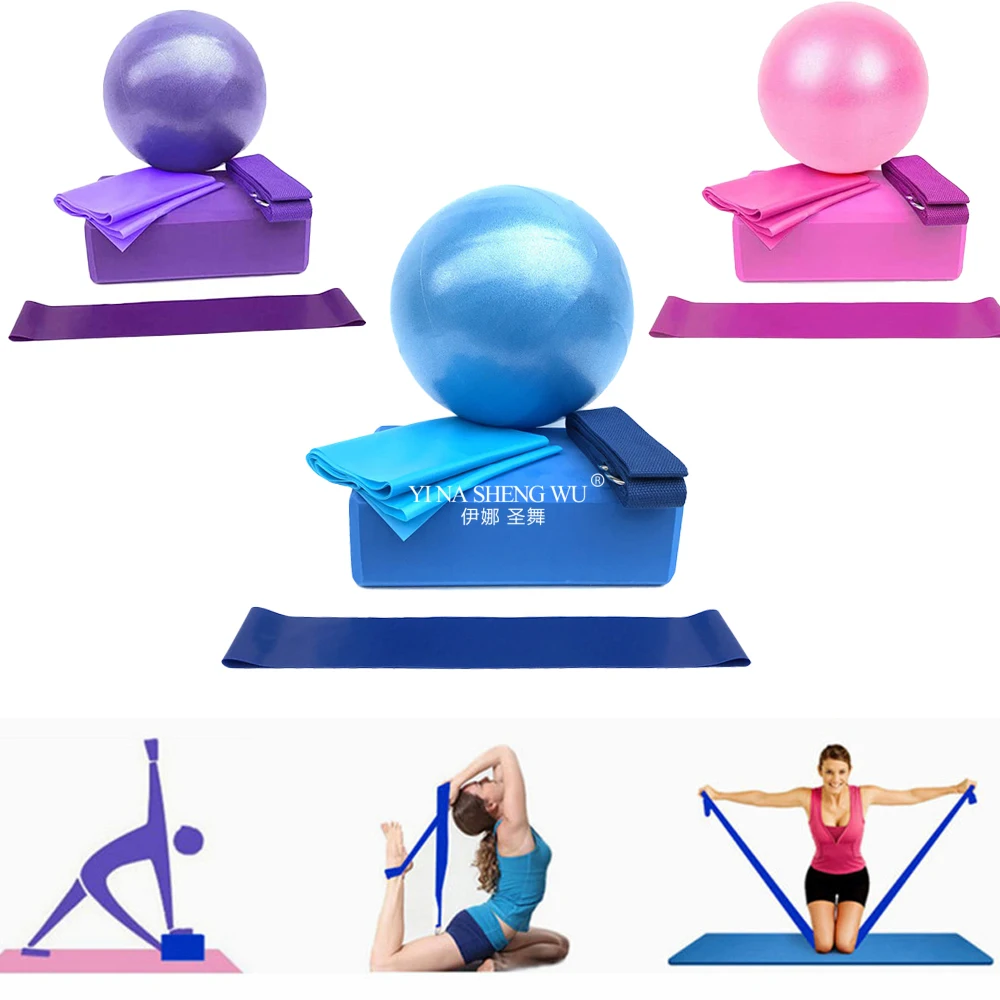 Yoga Starter Kit 5pc Set Yoga  - Pilates Yoga Ball Exercises ulasan dan harga