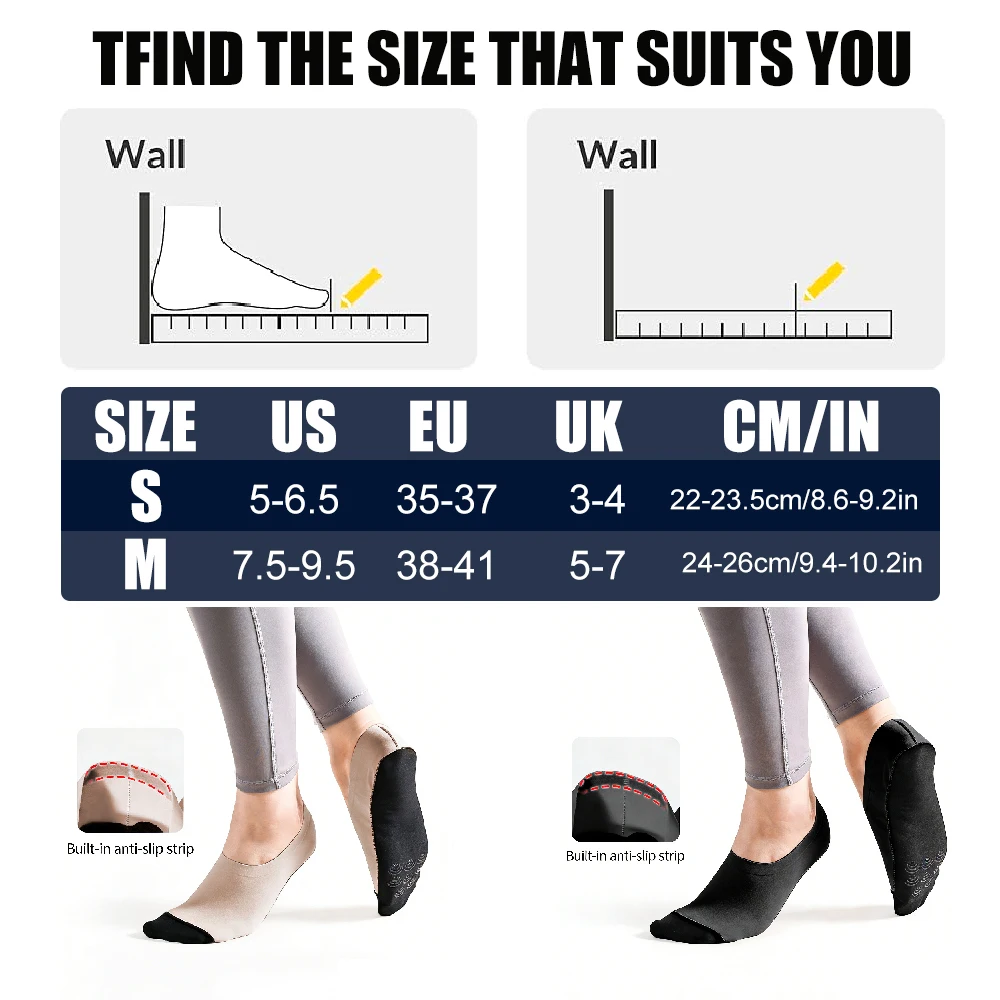1Pair Grip Non Slip Socks, Yog - Pilates Yoga Footwear ulasan dan harga