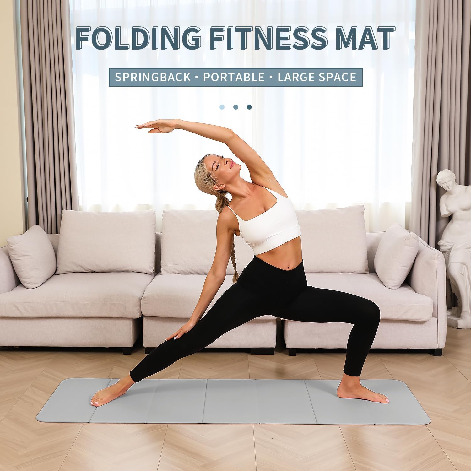 Foldable Yoga Mat 10mm Extra T - Home Pilates Yoga ulasan dan harga