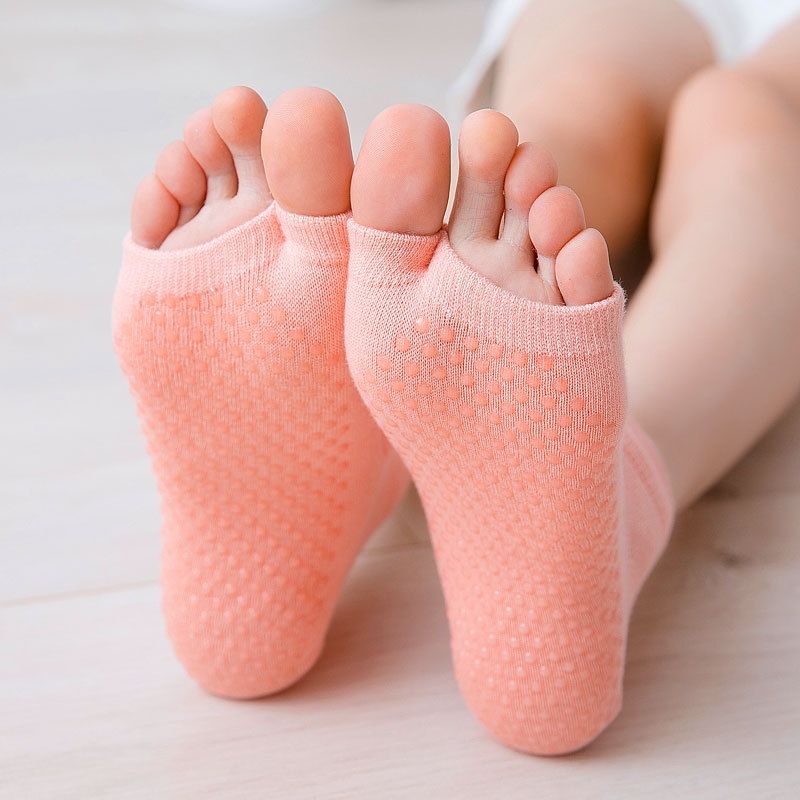 Non-Slip Split-Toe Yoga Socks  - Pilates Yoga Footwear ulasan dan harga