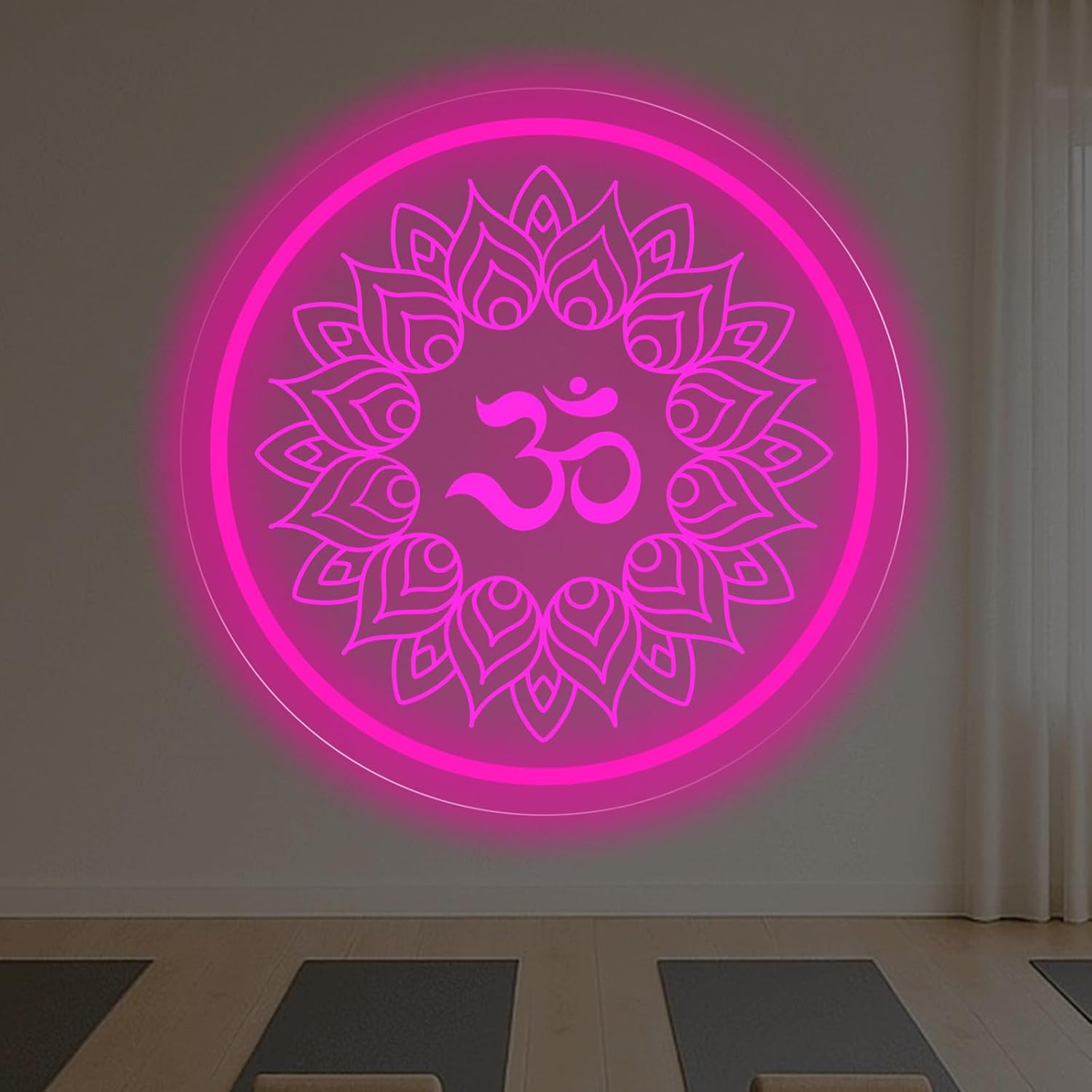 Om Mandala Neon Sign USB Power - Pilates Yoga Gifts ulasan dan harga