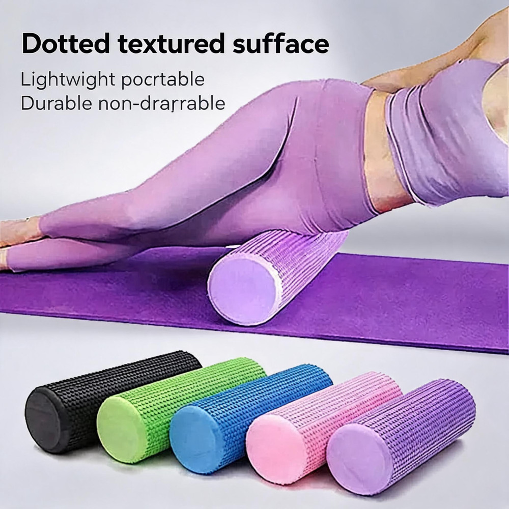 Yoga Roller Round EVA Foam Cyl - Home Pilates Yoga ulasan dan harga