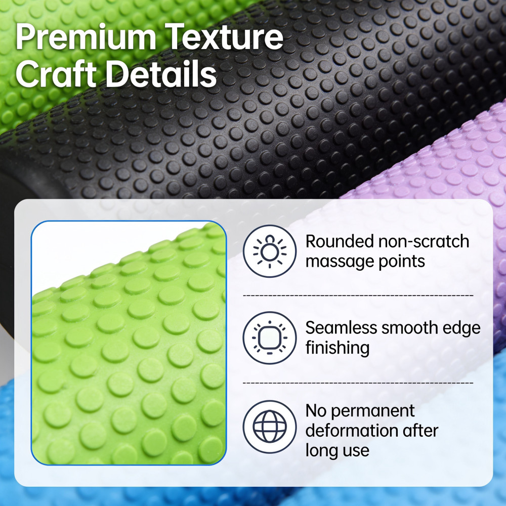 Yoga Roller Round EVA Foam Cyl - Home Pilates Yoga ulasan dan harga