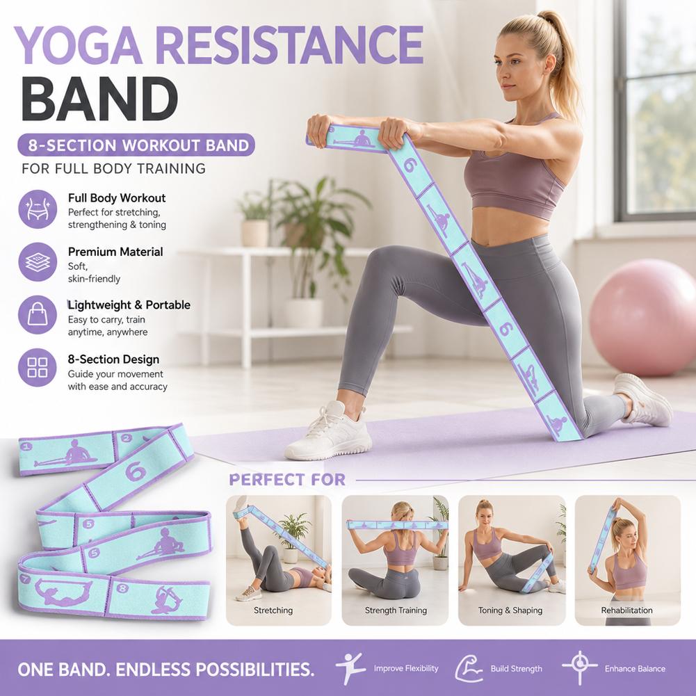 Resistance Band Yoga Auxiliary - Pilates Yoga For Beginners ulasan dan harga