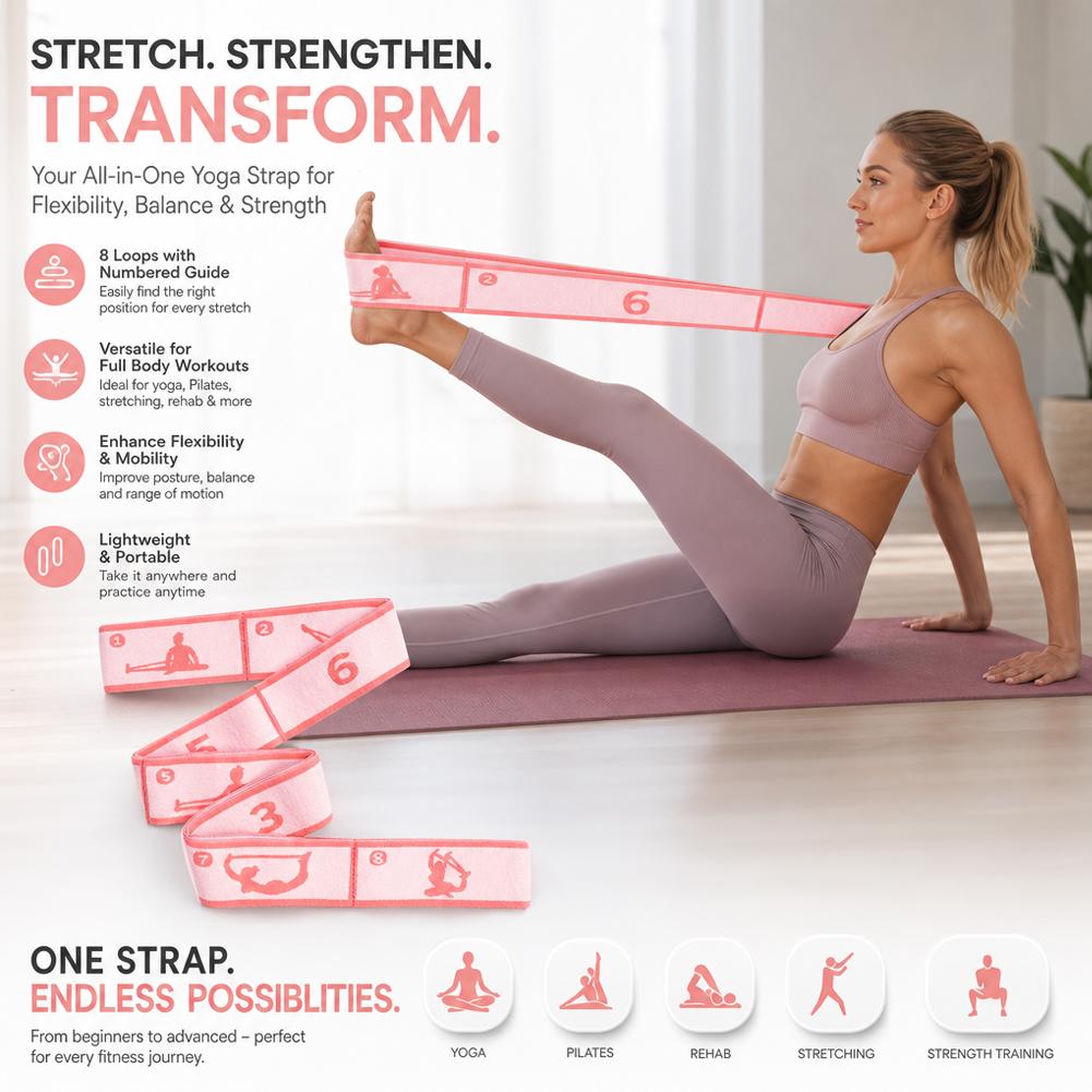 Resistance Band Yoga Auxiliary - Pilates Yoga For Beginners ulasan dan harga