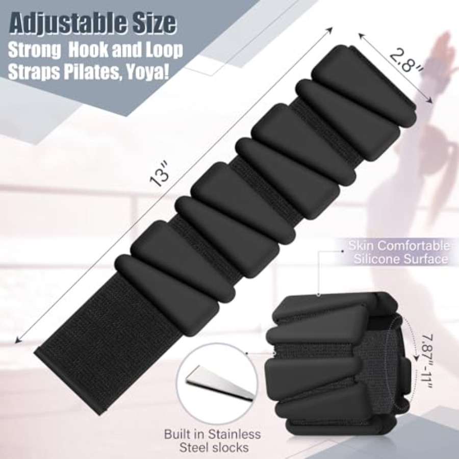 Adjustable Silicone Wrist Ankl - Home Pilates Yoga ulasan dan harga
