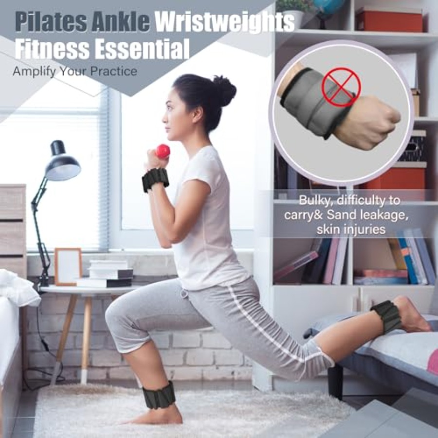 Adjustable Silicone Wrist Ankl - Home Pilates Yoga ulasan dan harga