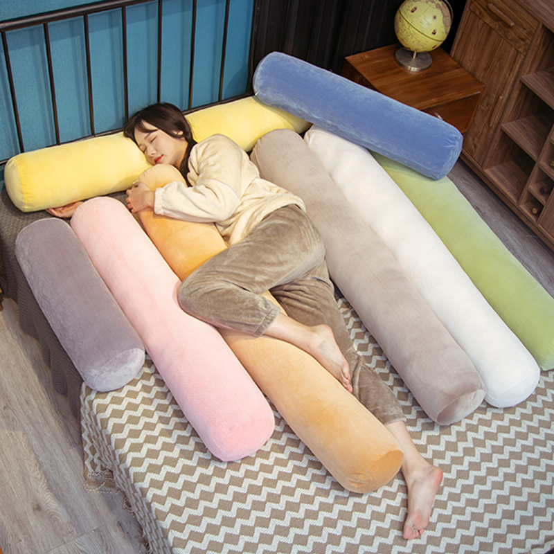 Cylindrical Pillow Case Soft L - Bolster Cushion Round ulasan dan harga