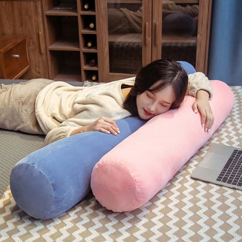 Cylindrical Pillow Case Soft L - Bolster Cushion Round ulasan dan harga