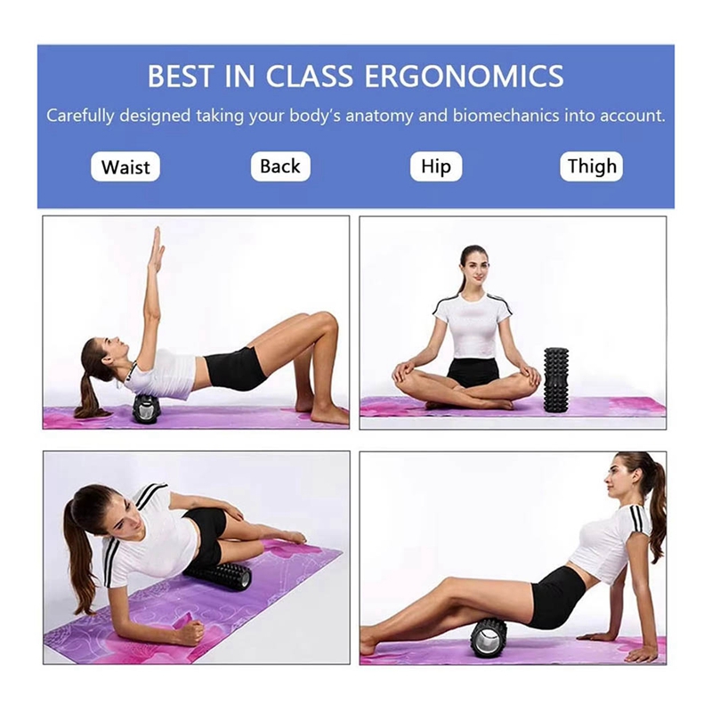 5 in 1 Yoga Foam Roller Muscle - Pilates Yoga Ball Exercises ulasan dan harga