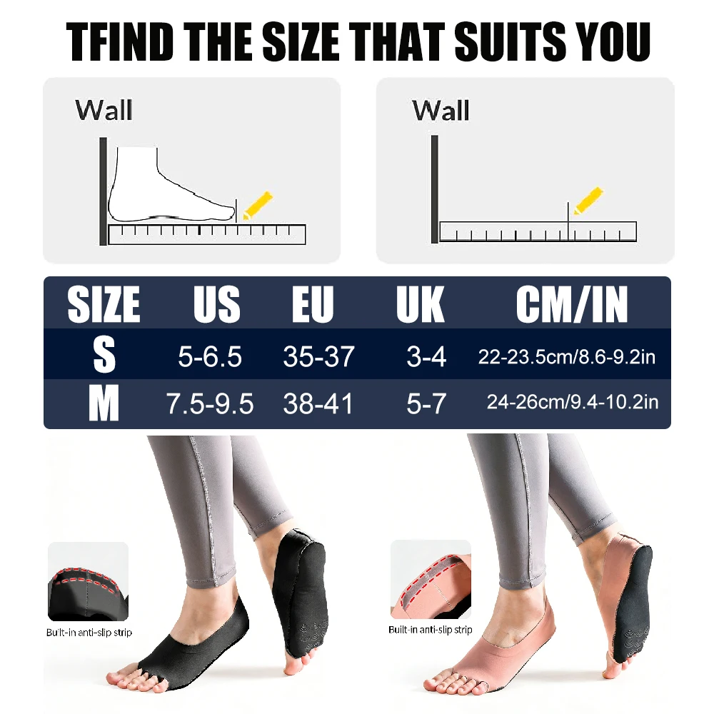 1Pair Toeless Yoga Socks for W - Home Pilates Yoga ulasan dan harga