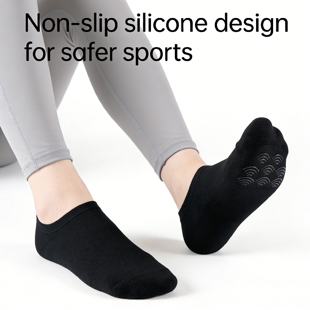 1Pair Women Non Slip Grip Sock - Pilates Yoga Footwear ulasan dan harga