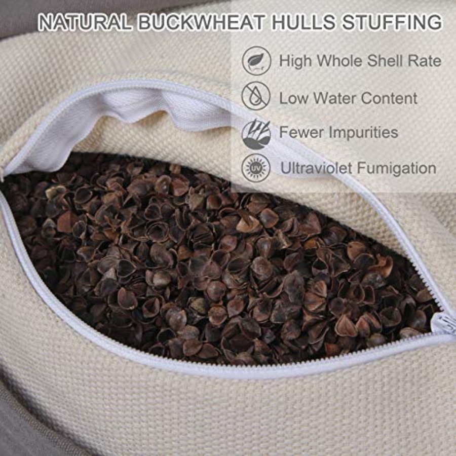 Zafu Buckwheat Meditation Cush - Bolster Cushion Round ulasan dan harga