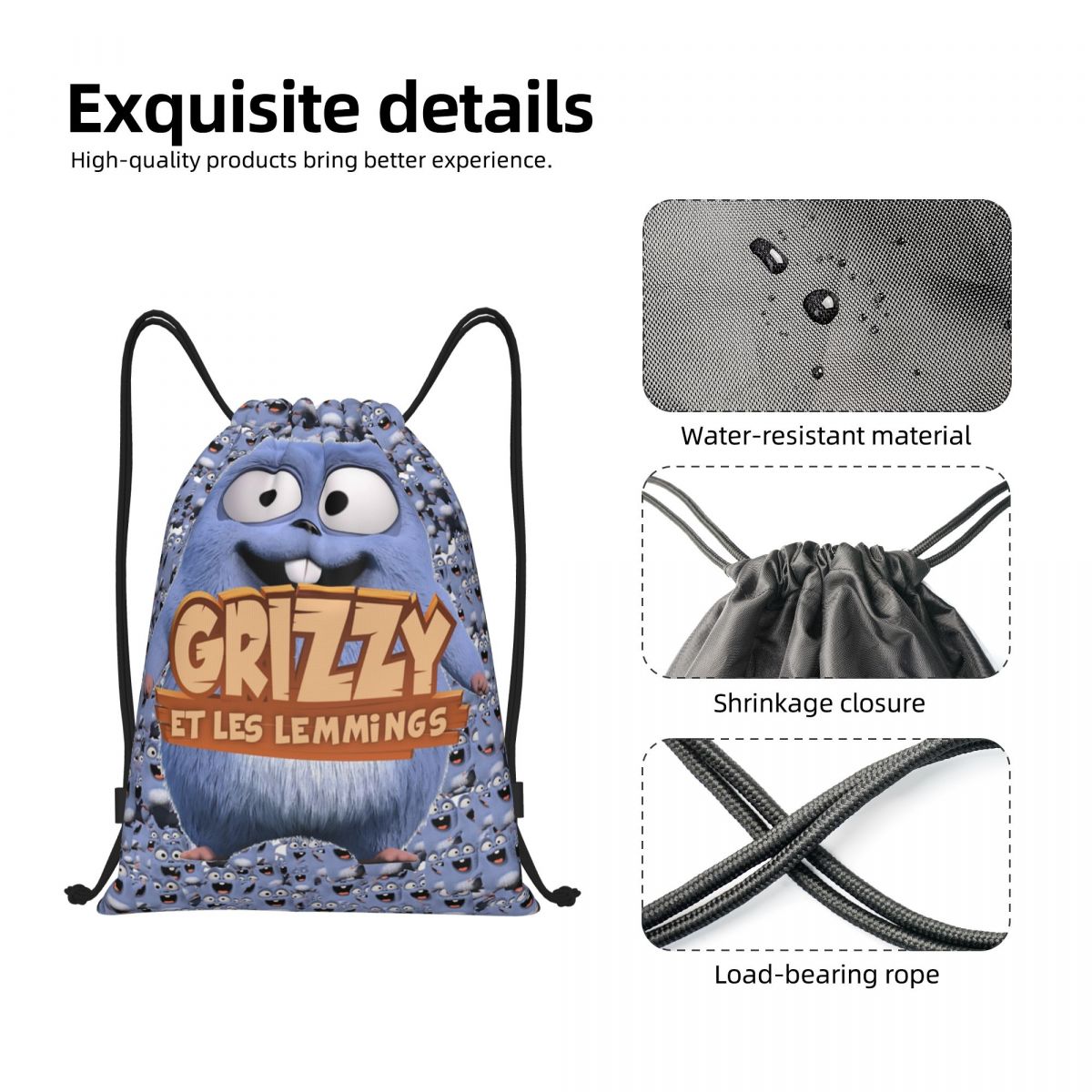 Grizzy And The Lemmings Kids F - Pilates Yoga Bag ulasan dan harga