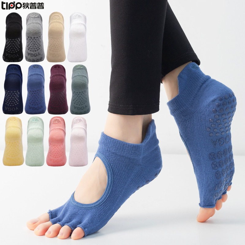 Women's Half Toe Grip Yoga Soc - Pilates Yoga Footwear ulasan dan harga